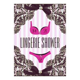 lingerie shower invitation